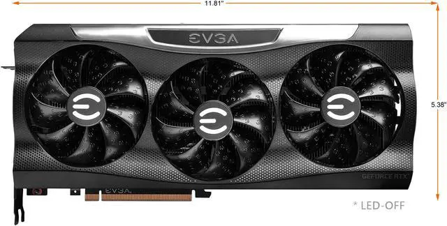 Alt view image 3 of 11 - EVGA FTW3 ULTRA GeForce RTX 3080 12GB GDDR6X PCI Express 4.0 ATX Graphics Card 12G-P5-4877-KL
