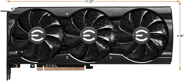 Alt view image 2 of 11 - EVGA GeForce RTX 3080 12GB XC3 ULTRA GAMING, 12G-P5-4865-KL, 12GB GDDR6X, iCX3 Cooling, ARGB LED, Metal Backplate, LHR