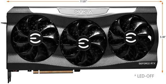 Alt view image 2 of 13 - EVGA GeForce RTX 3090 Ti FTW3 GAMING, 24G-P5-4983-KR, 24GB GDDR6X, iCX3 Technology, ARGB LED, Metal Backplate, Includes eLeash