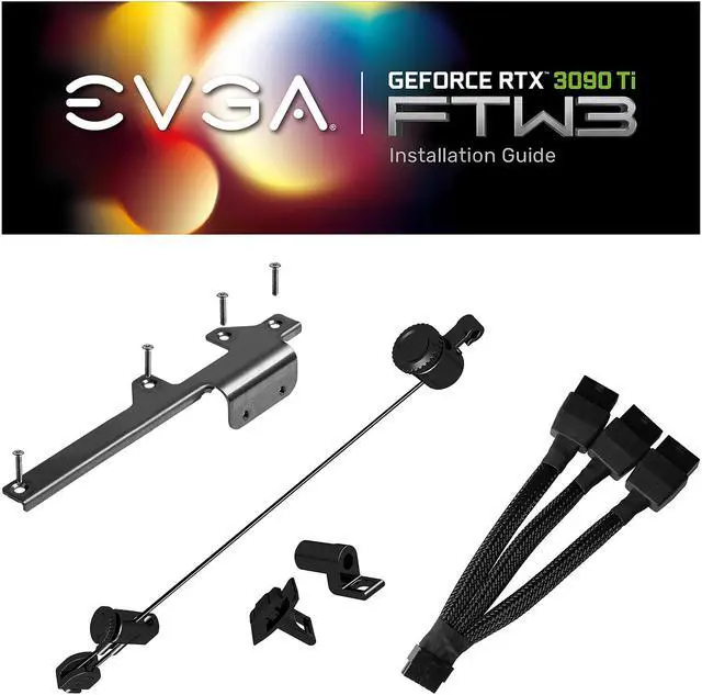 Alt view image 13 of 14 - EVGA GeForce RTX 3090 Ti FTW3 BLACK GAMING, 24G-P5-4981-KR, 24GB GDDR6X, iCX3 Technology, ARGB LED, Metal Backplate, Includes eLeash