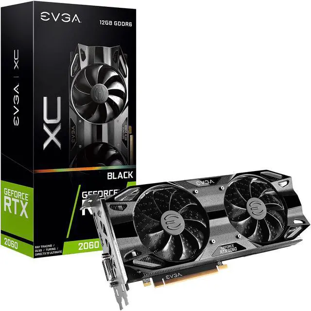 Alt view image 9 of 9 - EVGA GeForce RTX 2060 12GB XC GAMING, 12G-P4-2263-KR, 12GB GDDR6, Dual Fans, Metal Backplate