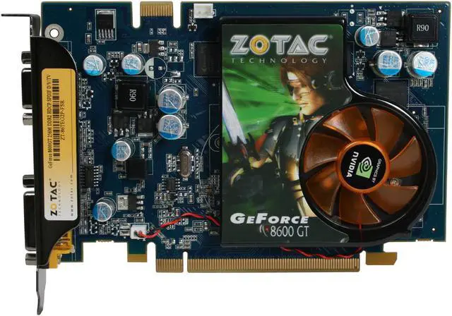 Alt view image 3 of 7 - ZOTAC GeForce 8600 GT 256MB GDDR2 PCI Express x16 SLI Support Graphics Card ZT-86TEG2P-FSR