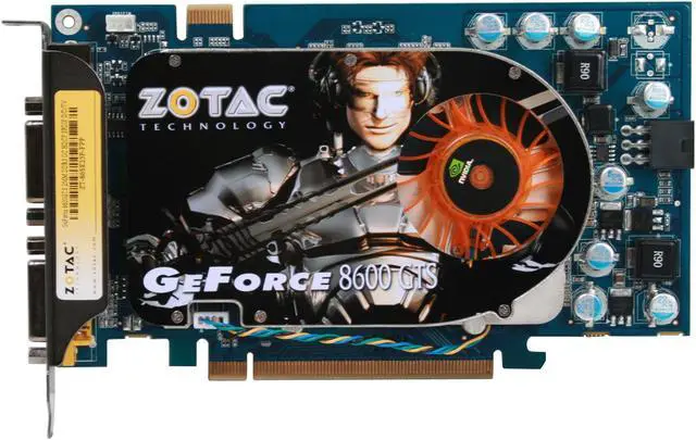 Alt view image 2 of 7 - ZOTAC GeForce 8600 GTS 256MB GDDR3 PCI Express x16 SLI Support Graphics Card ZT-86SE25P-FPP