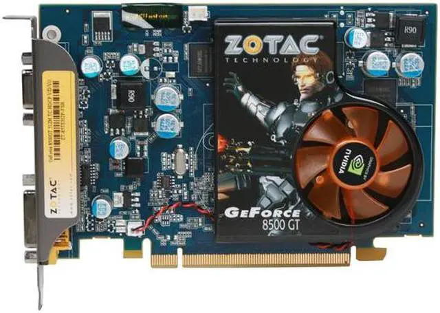 Alt view image 2 of 5 - ZOTAC GeForce 8500 GT 512MB GDDR2 PCI Express x16 Graphics Card ZT-85TEH2P-FSR