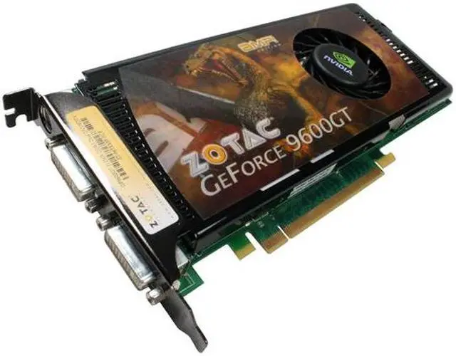 Main image of ZOTAC GeForce 9600 GT 512MB GDDR3 PCI Express 2.0 x16 SLI Support Graphics Card ZT-96TES3P-FCP