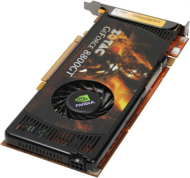 Alt view image 5 of 6 - ZOTAC GeForce 8800 GT 1GB GDDR3 PCI Express 2.0 x16 SLI Support Graphics Card ZT-88TEY2P-FSP