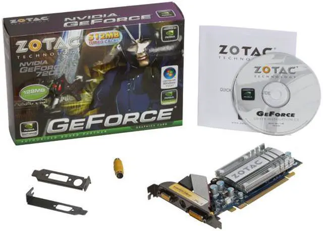 Alt view image 5 of 5 - ZOTAC GeForce 7200GS 128MB GDDR2 PCI Express x16 SLI Support Low Profile Graphics Card ZT-72SE120-HSS
