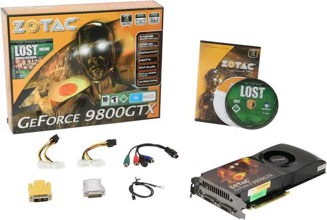 Alt view image 6 of 6 - ZOTAC GeForce 9800 GTX(G92) 512MB GDDR3 PCI Express 2.0 x16 SLI Support Graphics Card ZT-98XES2P-FSP