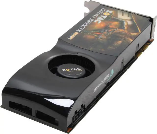 Alt view image 5 of 6 - ZOTAC GeForce 9800 GTX 512MB GDDR3 PCI Express 2.0 x16 SLI Support Graphics Card ZT-98XES2P-FCP