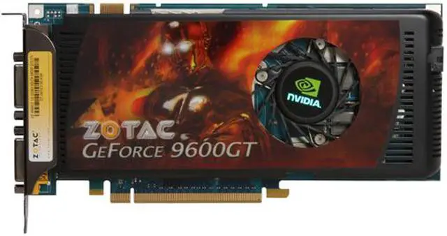 Alt view image 3 of 6 - ZOTAC GeForce 9600 GT 1GB GDDR3 PCI Express 2.0 x16 SLI Support Graphics Card ZT-96TEY3P-FSP