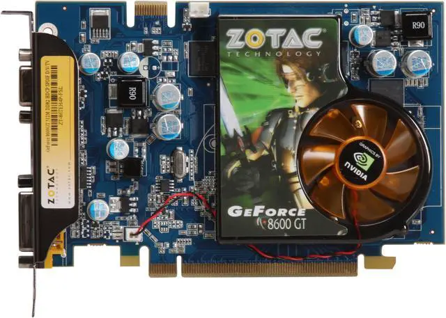 Alt view image 3 of 5 - ZOTAC GeForce 8600 GT 512MB GDDR2 PCI Express x16 SLI Support Graphics Card ZT-86TEH4P-FS