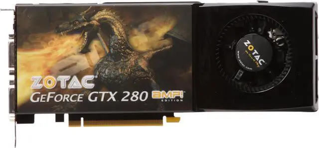 Alt view image 3 of 6 - ZOTAC GeForce GTX 280 1GB GDDR3 PCI Express 2.0 x16 SLI Support Graphics Card ZT-X28E3LA-FCP