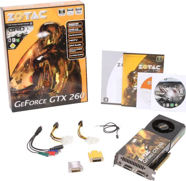 Alt view image 6 of 6 - ZOTAC GeForce GTX 260 896MB GDDR3 PCI Express 2.0 x16 SLI Support Graphics Card ZT-X26E3KA-FSP
