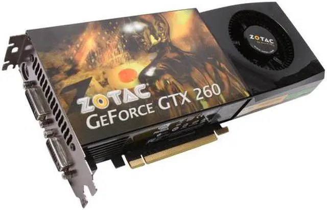 Main image of ZOTAC GeForce GTX 260 896MB GDDR3 PCI Express 2.0 x16 SLI Support Graphics Card ZT-X26E3KA-FSP