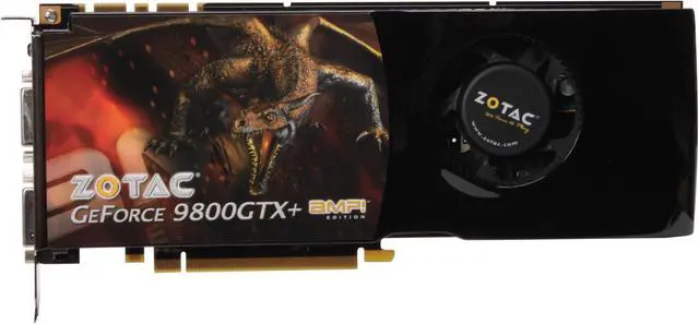 Alt view image 3 of 6 - ZOTAC GeForce 9800 GTX+ 512MB GDDR3 PCI Express 2.0 x16 SLI Support Graphics Card ZT-98PES2P-FCP