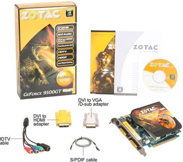 Fcl Graphics ZOTAC GeForce 9500 GT Graphics Card ZT-95TES2P-FCL - Newegg.com