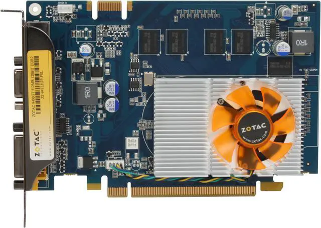 Alt view image 3 of 5 - ZOTAC GeForce 9400 GT 512MB GDDR2 PCI Express 2.0 x16 SLI Support Graphics Card ZT-94TEH2P-FSL