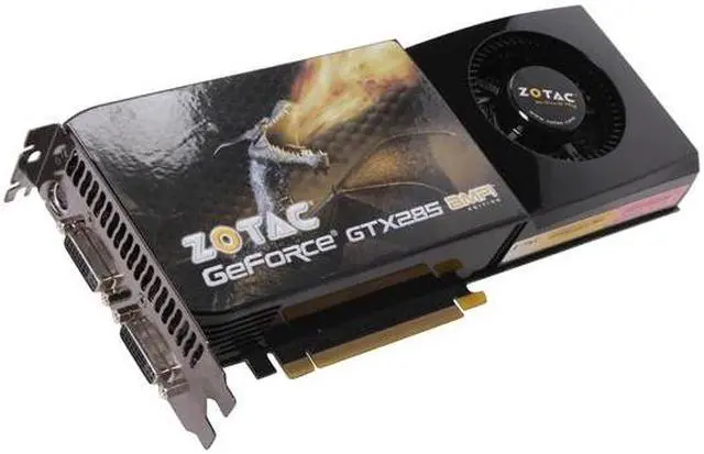 Main image of ZOTAC GeForce GTX 285 1GB GDDR3 PCI Express 2.0 x16 SLI Support Graphics Card ZT-285E3LA-FCP