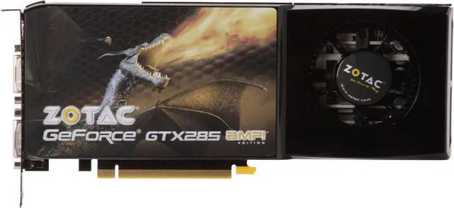 Alt view image 3 of 6 - ZOTAC GeForce GTX 285 1GB GDDR3 PCI Express 2.0 x16 SLI Support Graphics Card ZT-285E3LA-FCP
