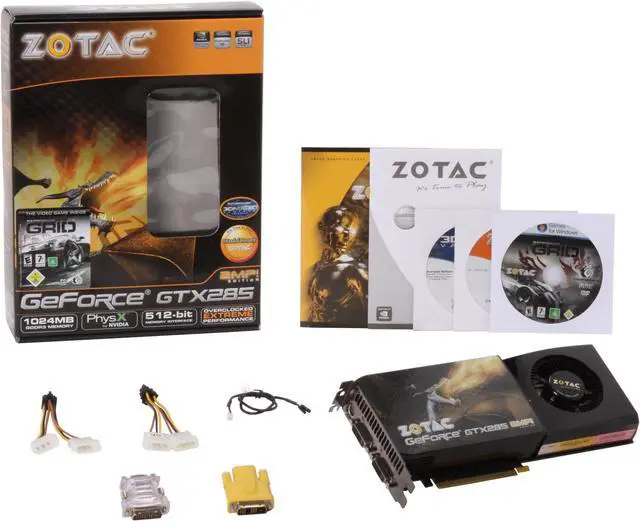 Alt view image 6 of 6 - ZOTAC GeForce GTX 285 1GB GDDR3 PCI Express 2.0 x16 SLI Support Graphics Card ZT-285E3LA-FCP