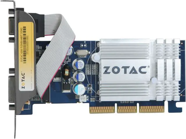 Alt view image 3 of 5 - ZOTAC GeForce 6200 512MB GDDR2 AGP 4X/8X Graphics Card ZT-62AAH2N-HSL
