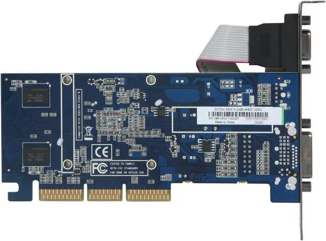 Alt view image 4 of 5 - ZOTAC GeForce 6200 512MB GDDR2 AGP 4X/8X Graphics Card ZT-62AAH2N-HSL