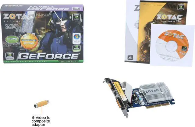 Alt view image 5 of 5 - ZOTAC GeForce 6200 512MB GDDR2 AGP 4X/8X Graphics Card ZT-62AAH2N-HSL