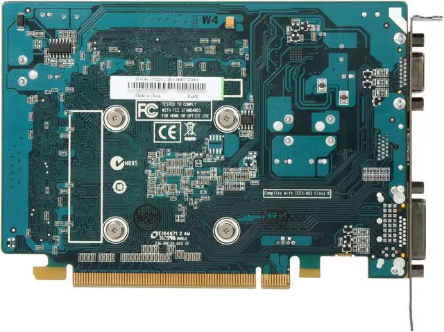 Alt view image 4 of 5 - ZOTAC GeForce GT 220 1GB DDR3 PCI Express 2.0 x16 Graphics Card ZT-20201-10L