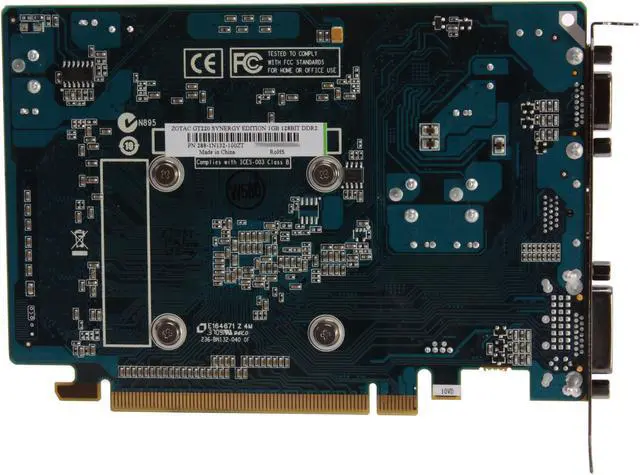 Alt view image 4 of 5 - ZOTAC GeForce GT 220 1GB DDR2 PCI Express 2.0 x16 Graphics Card ZT-20203-10L