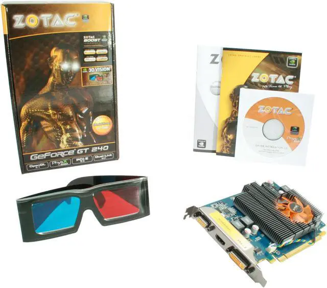 Alt view image 5 of 5 - ZOTAC GeForce GT 240 1GB GDDR3 PCI Express 2.0 x16 Graphics Card ZT-20402-10L