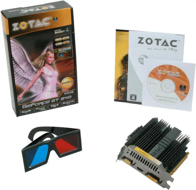 Alt view image 5 of 5 - ZOTAC GeForce GT 240 1GB DDR3 PCI Express 2.0 x16 Graphics Card ZT-20404-20L