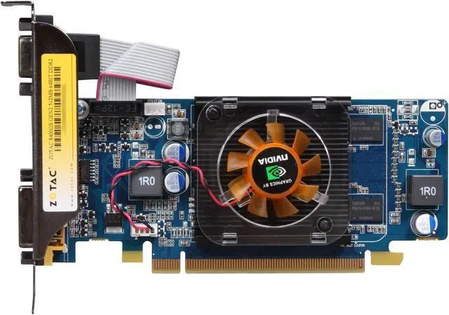Alt view image 3 of 5 - ZOTAC GeForce 8400 GS 512MB GDDR2 PCI Express 2.0 x16 Low Profile Ready Graphics Card ZT-84MEH3M-FSL
