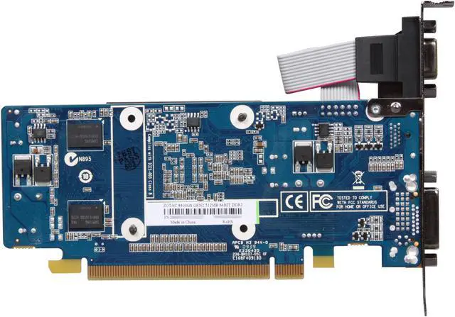 Alt view image 4 of 5 - ZOTAC GeForce 8400 GS 512MB GDDR2 PCI Express 2.0 x16 Low Profile Ready Graphics Card ZT-84MEH3M-FSL