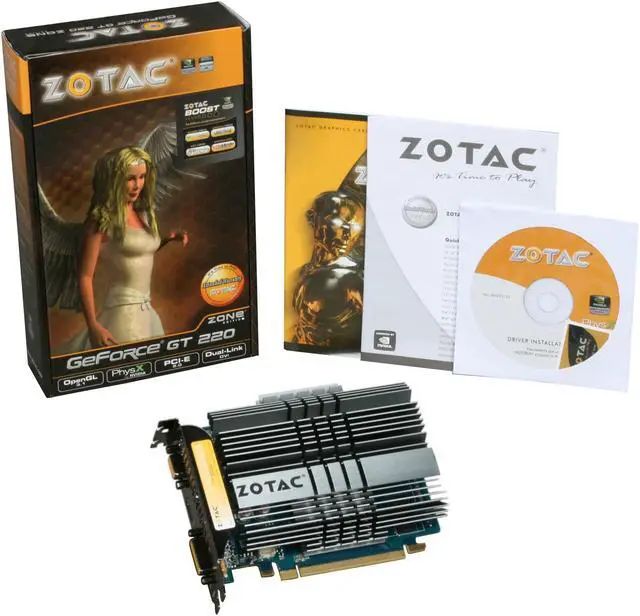 Alt view image 5 of 5 - ZOTAC GeForce GT 220 1GB DDR2 PCI Express 2.0 x16 Graphics Card ZT-20204-20L