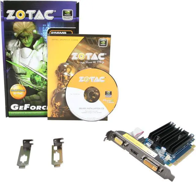 Alt view image 5 of 5 - ZOTAC GeForce 8400 GS 256MB DDR2 PCI Express 2.0 x16 Low Profile Ready Graphics Card ZT-84MEG5M-HSL