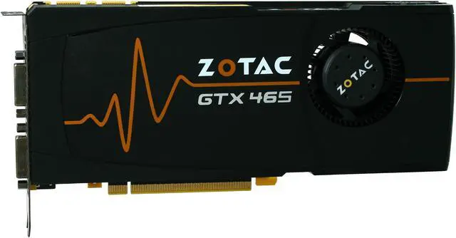 Alt view image 3 of 6 - ZOTAC GeForce GTX 465 (Fermi) 1GB GDDR5 PCI Express 2.0 x16 SLI Support Graphics Card ZT-40301-10P