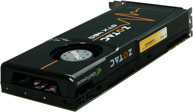 Alt view image 5 of 6 - ZOTAC GeForce GTX 465 (Fermi) 1GB GDDR5 PCI Express 2.0 x16 SLI Support Graphics Card ZT-40301-10P