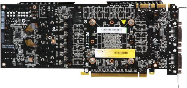 Alt view image 4 of 6 - ZOTAC AMP! GeForce GTX 480 (Fermi) 1536MB GDDR5 PCI Express 2.0 x16 SLI Support Graphics Card ZT-40102-10P