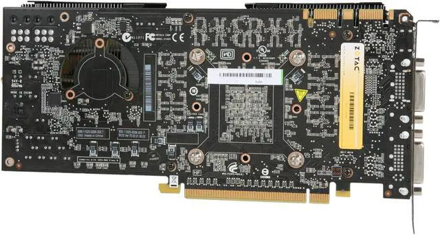 Alt view image 4 of 6 - ZOTAC AMP! GeForce GTX 470 (Fermi) 1280MB GDDR5 PCI Express 2.0 x16 SLI Support Graphics Card ZT-40202-10P