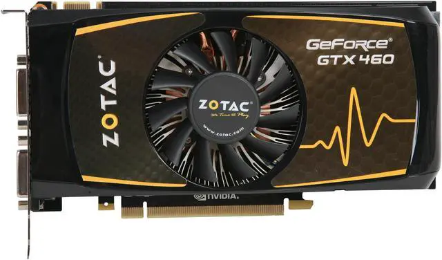 Alt view image 3 of 6 - ZOTAC Synergy Edition GeForce GTX 460 (Fermi) 768MB GDDR5 PCI Express 2.0 x16 SLI Support Graphics Card ZT-40401-10P