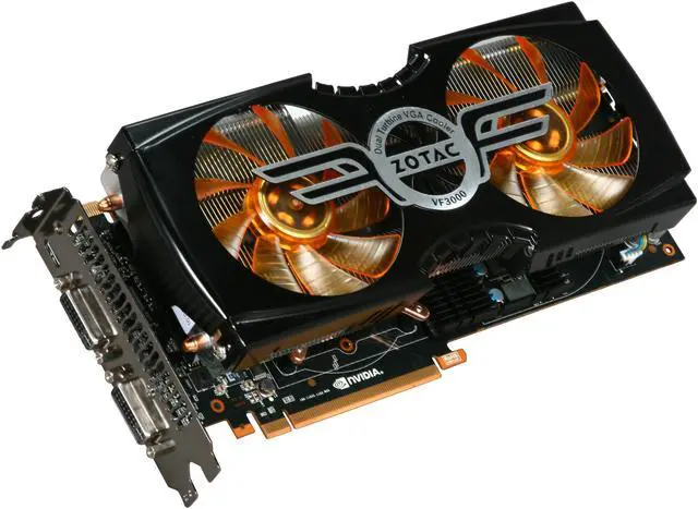 Alt view image 2 of 5 - ZOTAC AMP! GeForce GTX 480 (Fermi) 1536MB GDDR5 PCI Express 2.0 x16 SLI Support Graphics Card ZT-40102-30P