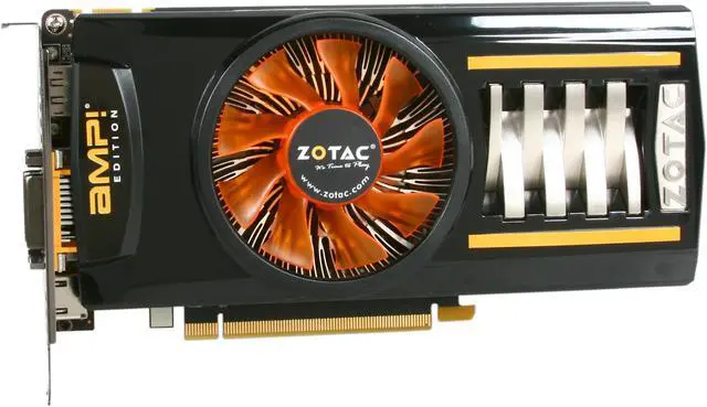 Alt view image 3 of 5 - ZOTAC AMP! GeForce GTX 460 (Fermi) 1GB GDDR5 PCI Express 2.0 x16 SLI Support Graphics Card ZT-40403-10P