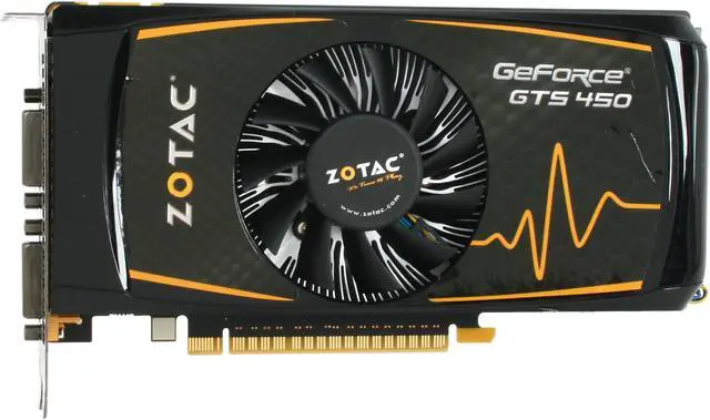 Alt view image 3 of 6 - ZOTAC GeForce GTS 450 (Fermi) 1GB GDDR5 PCI Express 2.0 x16 SLI Support Graphics Card ZT-40501-10L