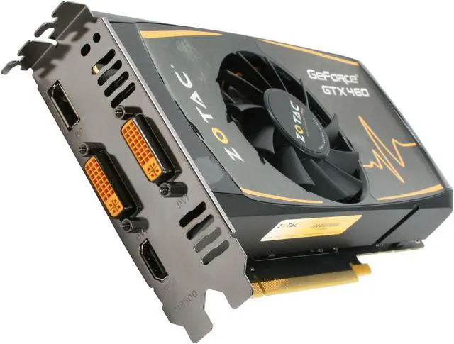 Main image of ZOTAC ZT-40404-10P SYNERGY GeForce GTX 460 (Fermi) 768MB 192-bit GDDR5 PCI Express 2.0 x16 HDCP Ready SLI Support Video Card
