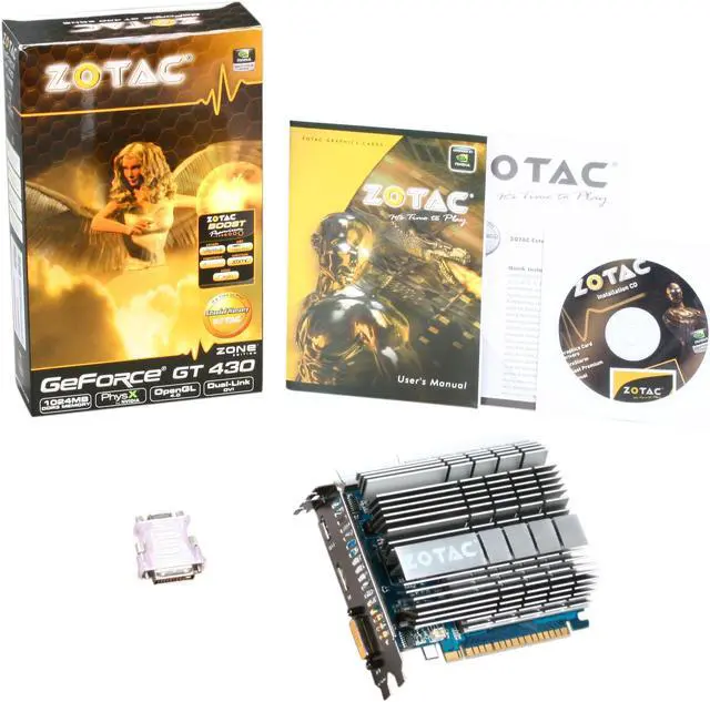Alt view image 5 of 5 - ZOTAC ZT-40601-20L GeForce GT 430 (Fermi) Zone Edition 1GB 128-bit DDR3 PCI Express 2.0 x16 HDCP Ready  Video Card