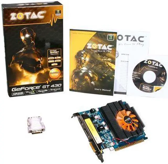 Alt view image 5 of 5 - ZOTAC GeForce GT 430 (Fermi) 1GB DDR3 PCI Express 2.0 x16 Graphics Card ZT-40602-10L