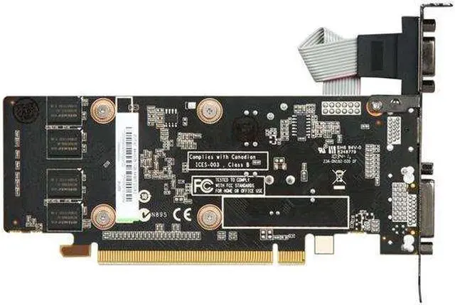 Alt view image 4 of 5 - ZOTAC GeForce 8400 GS 1GB DDR2 PCI Express 2.0 x16 Low Profile Ready Graphics Card ZT-84GEK2M-HSL