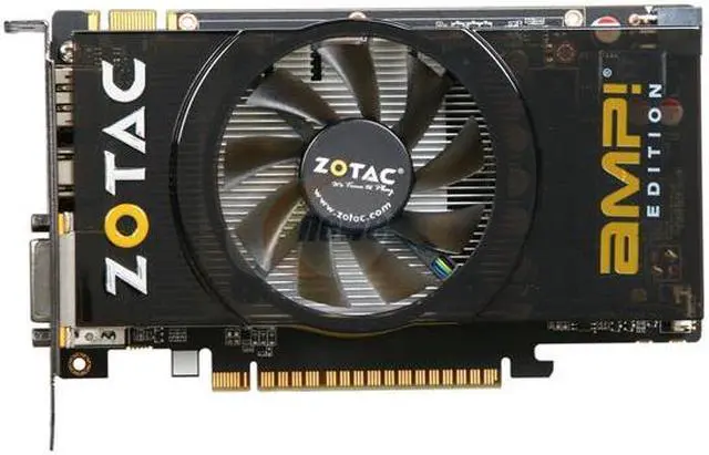Alt view image 3 of 6 - ZOTAC AMP! GeForce GTS 450 (Fermi) 1GB GDDR5 PCI Express 2.0 x16 SLI Support Graphics Card ZT-40502-10L