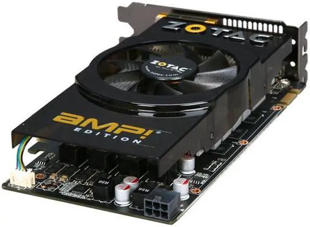 Alt view image 5 of 6 - ZOTAC AMP! GeForce GTS 450 (Fermi) 1GB GDDR5 PCI Express 2.0 x16 SLI Support Graphics Card ZT-40502-10L