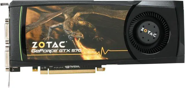 Alt view image 3 of 6 - ZOTAC AMP! GeForce GTX 570 (Fermi) 1280MB GDDR5 PCI Express 2.0 x16 SLI Support Graphics Card ZT-50202-10P
